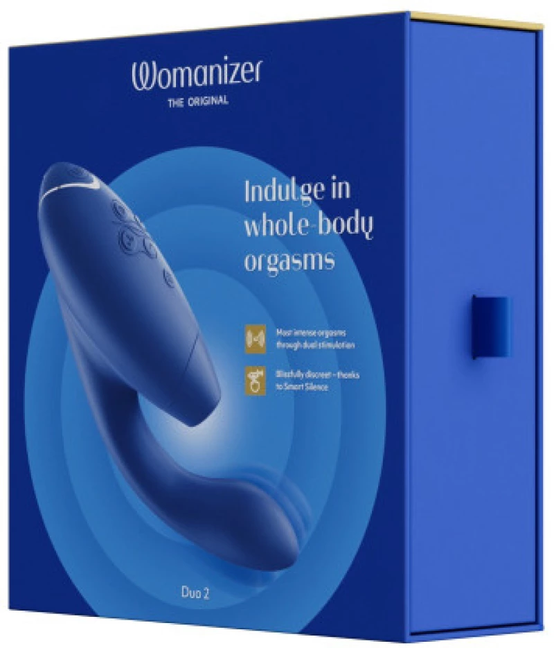 Womanizer Duo 2 Διεγέρτης Κλειτορίδας και Σημείου G Μπλε