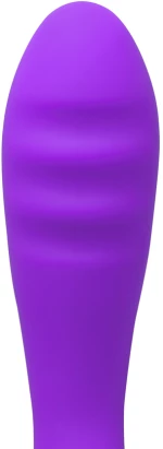 12-Speed Purple Color Silicone Classic G-Spot Vibrator