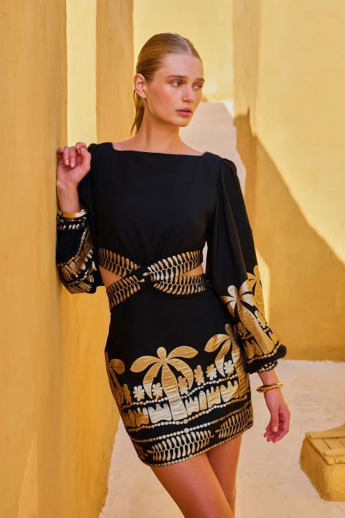 Φόρεμα Μίνι Μαύρο Lace