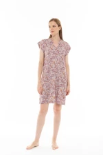 Γυναικείο Νυχτικό Pink Label - Εμπριμέ Print - Αμάνικο