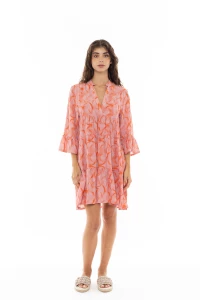 Γυναικείο Beachdress Pink Label -  Φόρεμα - Easy Orange - Viscose