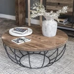 TS Wood Τραπέζι σαλονιού Berta μαύρο από ξύλο Teak 60x35cm - 062023