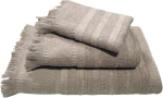 Πετσέτα Le Blanc Πεννιέ Ζακάρ 550gr/m2 PAROS Grey Χειρός 30x50