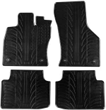 Πατάκια Αυτοκινήτου Gledring 0077 VW Passat B8 2014- Μαύρο 4 Τεμάχια (CAR0013741)