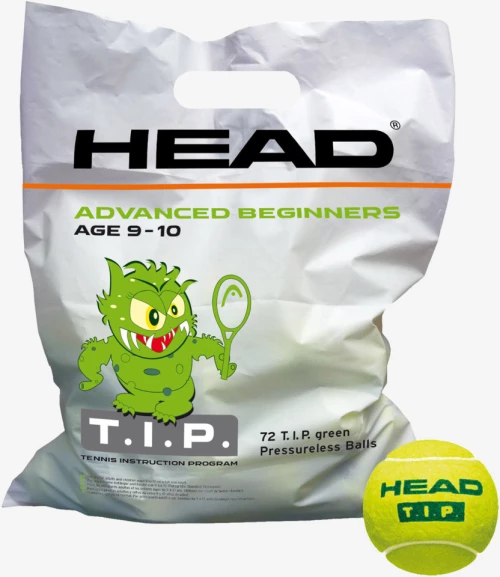 HEAD TIP GREEN 72 BALL POLYBAG ΜΠΑΛΛΑΚΙΑ TENNIS