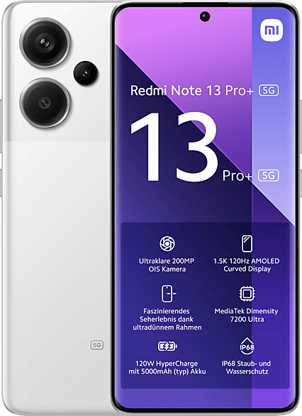 Xiaomi Redmi Note 13 Pro+ 5G (8GB/256GB) Moonlight White