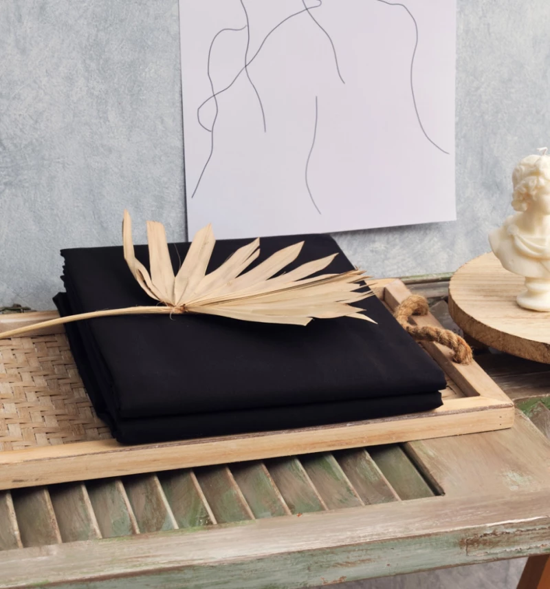 Παπλωματοθήκη Μονόχρωμη Power Nap - Black, Υπέρδιπλο (220x240)