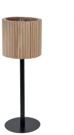 ΦΥΣΙΚΟ ΞΥΛΙΝΟ ΚΑΣΠΩ ΜΕ ΜΑΥΡΟ ΜΕΤΑΛΛΙΚΟ STAND 26x73EK