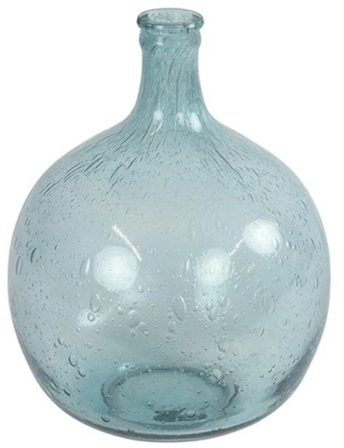 Βάζο γυάλινο μπλε Φ25Η32cm
