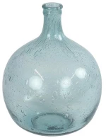 Βάζο γυάλινο μπλε Φ25Η32cm