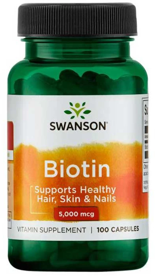 Biotin 5000mcg 100 caps - Swanson