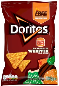 Σνακ Καλαμποκιού Doritos Burger King Flame Grilled Whopper Flavour Corn Chips 180g