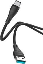 CELEBRAT καλώδιο USB-C σε USB CB-18T, 15W 3A, 480Mbps, 1m, μαύρο