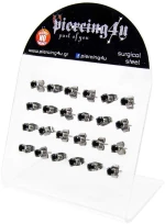 ΣΚΟΥΛΑΡΙΚΙ ΖΙΡΓΚΟΝ 4MM ΑΤΣΑΛΙ 316L ΜΑΥΡΟ