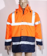 Μπουφάν παρκά  υψηλής ευκρίνειας YELLOW/NAVY