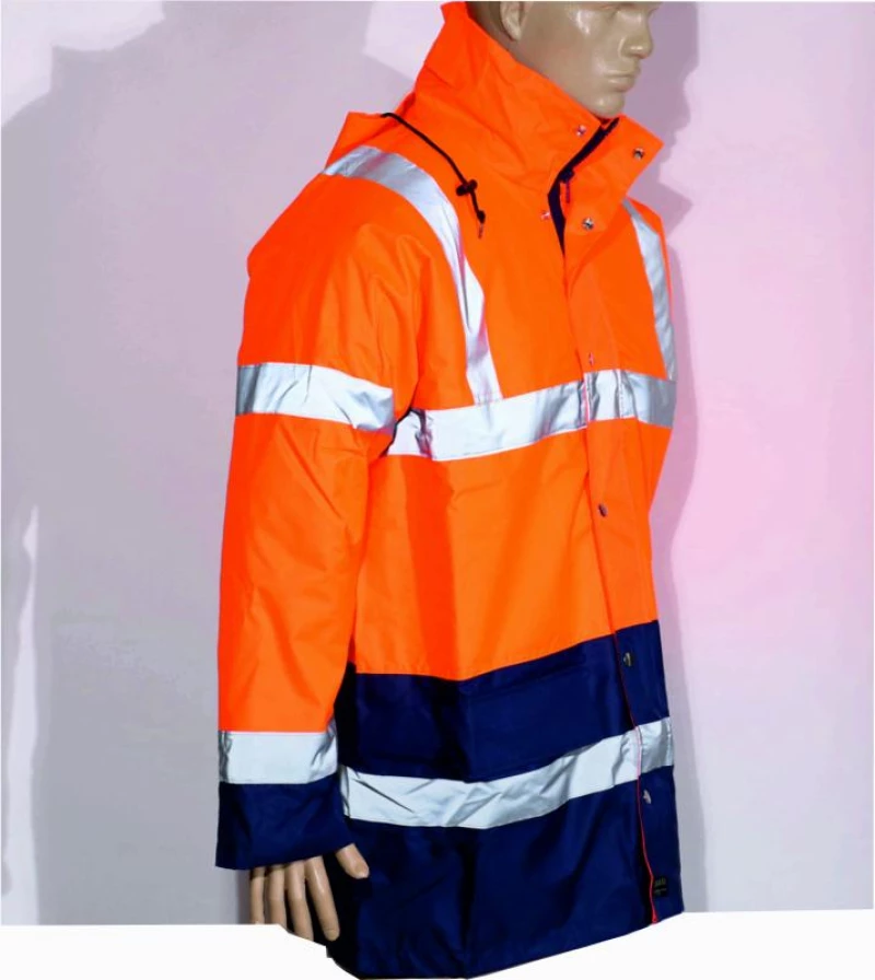 Μπουφάν παρκά  υψηλής ευκρίνειας YELLOW/NAVY