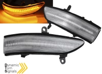 Φλας Καθρέπτη Για Subaru Forester 11-13, Outback 08-11, Legacy 08-11, Tribeca 08-14 Dynamic Led Άσπρα 2 Τεμάχια