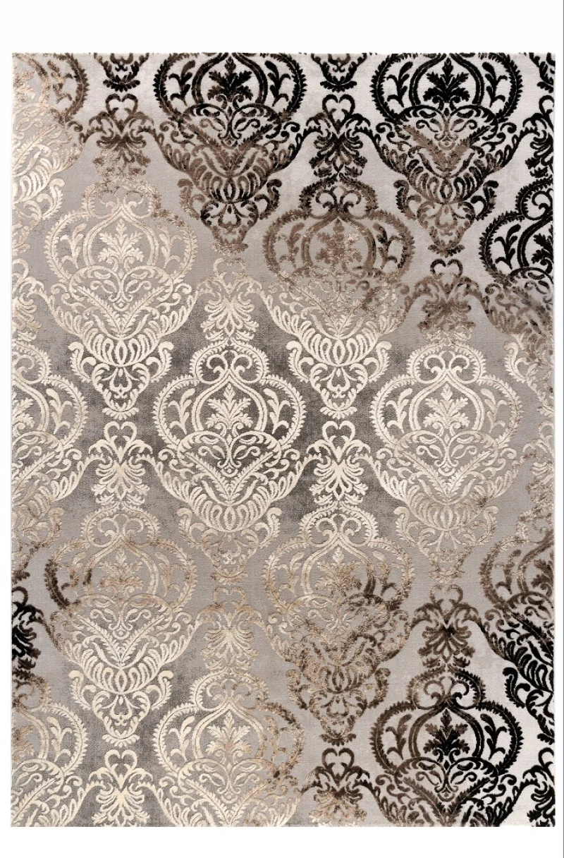 Tzikas Carpets 23014-ΚΑΦΕ-ΓΚΡΙ Χαλί VINTAGE -133X190cm