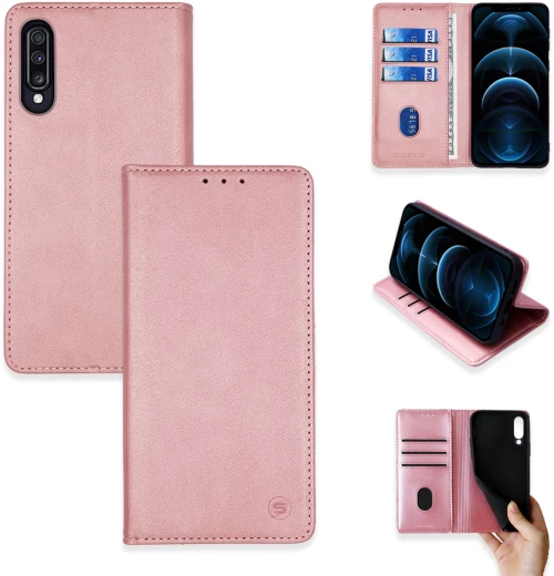 Θήκη Πορτοφόλι Vintage Magnet Wallet Sonique Samsung Galaxy A70/A70s Ροζ Χρυσό - Sonique - Ροζ Χρυσό - Galaxy A70/A70s - Θήκη Πορτοφόλι