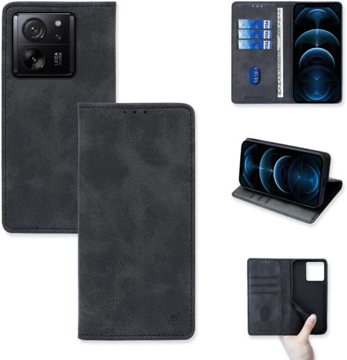 Θήκη Πορτοφόλι Vintage Magnet Wallet Sonique Xiaomi Xiaomi 13T 5G / Xiaomi 13T Pro 5G Μαύρο - Sonique - Μαύρο - Xiaomi 13T 5G, Xiaomi 13T Pro 5G - Θήκη Πορτοφόλι