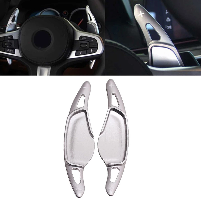 Paddles Shift Αλουμινίου Για BMW Series 5 G30/G31 2017- Ασημί 2 Τεμάχια