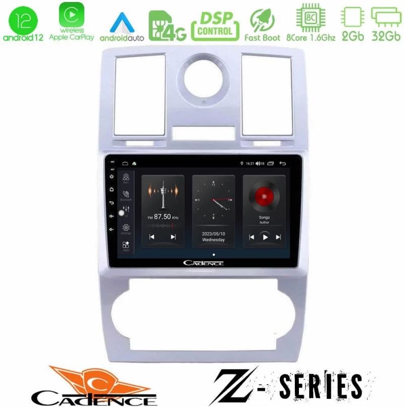 Cadence Z Series Chrysler 300C 8core Android12 2+32GB Navigation Multimedia Tablet 9"