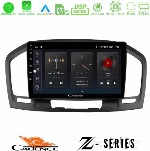 Cadence Z Series Opel Insignia 2008-2013 8core Android12 2+32GB Navigation Multimedia Tablet 9"