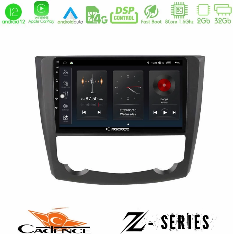 Cadence Z Series Renault Kadjar 8core Android12 2+32GB Navigation Multimedia Tablet 9"
