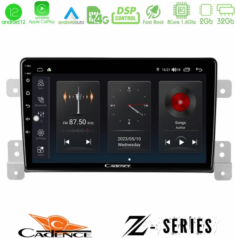 Cadence Z Series Suzuki Grand Vitara 8core Android12 2+32GB Navigation Multimedia Tablet 9"
