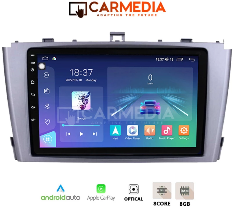 CARMEDIA CM809-13 TABLET 9'' OEM TOYOTA AVENSIS T25 2003-2009