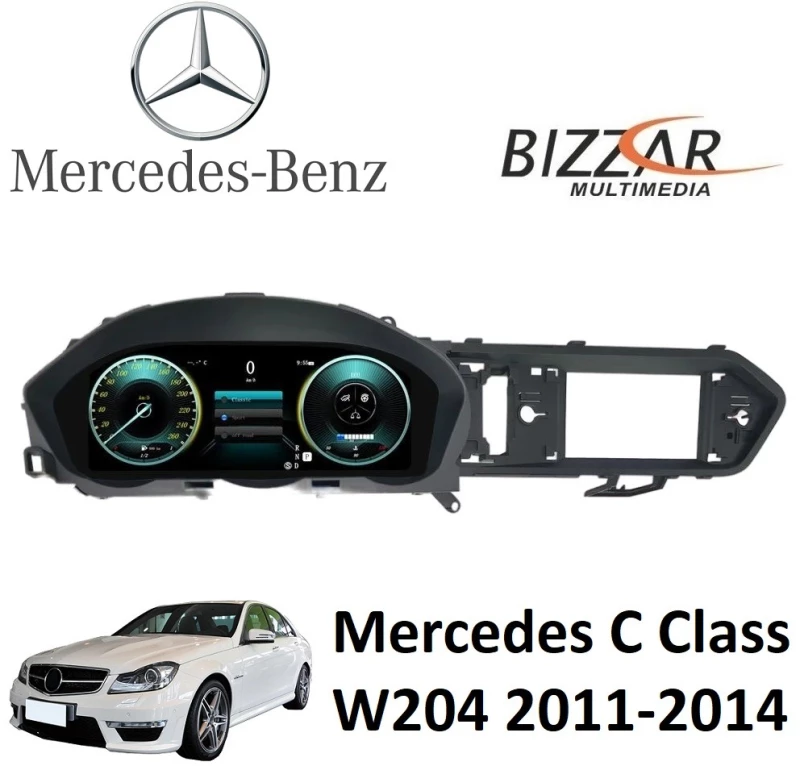 Mercedes C Class W204 2011-2014 Digital LCD Instrument Cluster 12.3" με HD οθόνη 1920*720