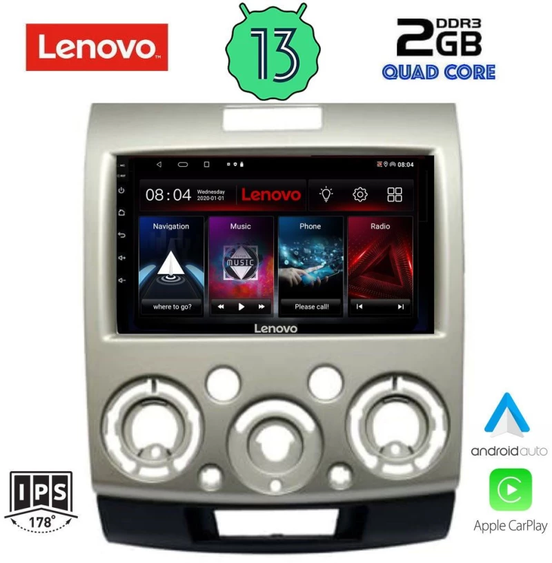 LENOVO LVD 4170_CPA (9inc) MULTIMEDIA TABLET OEM FORD RANGER | MAZDA BT50 mod. 2006-2011