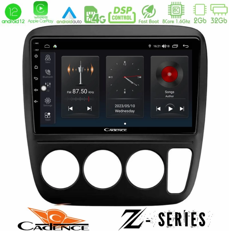 Cadence Z Series Honda CRV 1997-2001 8core Android12 2+32GB Navigation Multimedia Tablet 9"