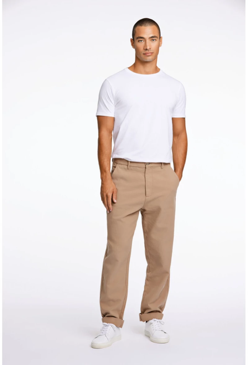 Lindbergh Casual Pants Wide fit/Sand