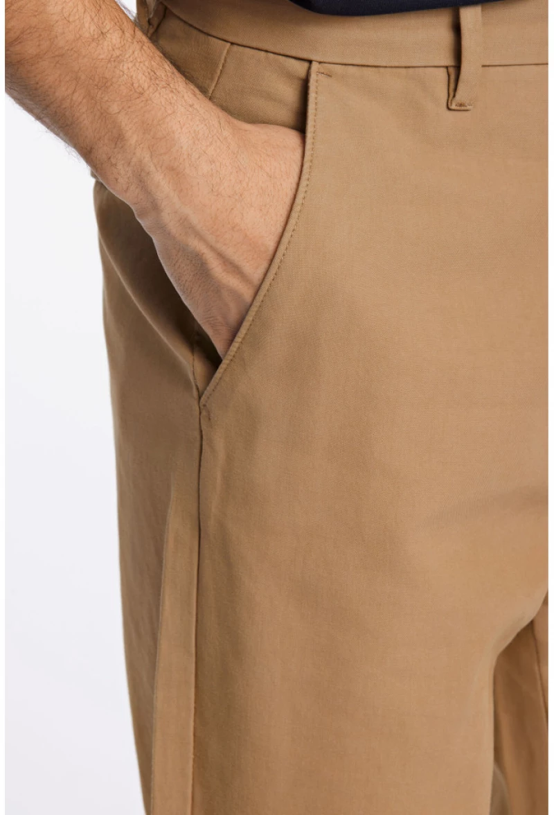 Lindbergh Casual Pants Wide fit/Sand