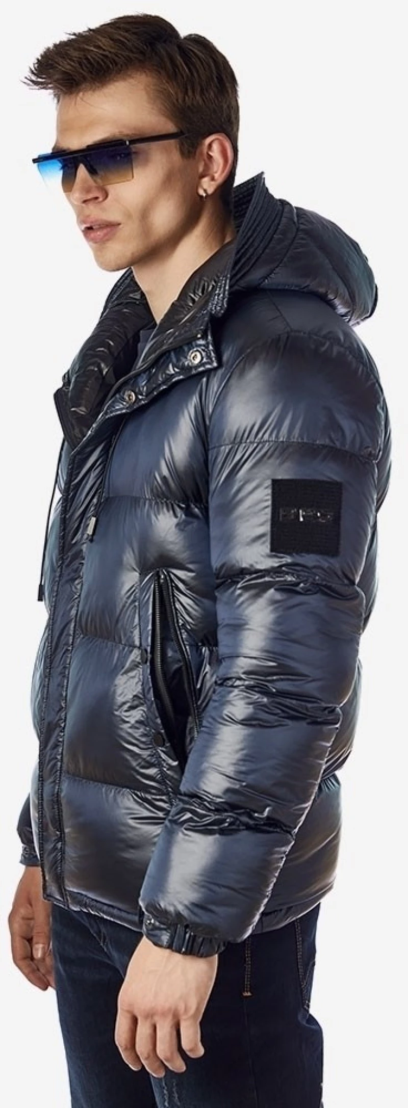 Brokers Men's Puffer Jacket Blue