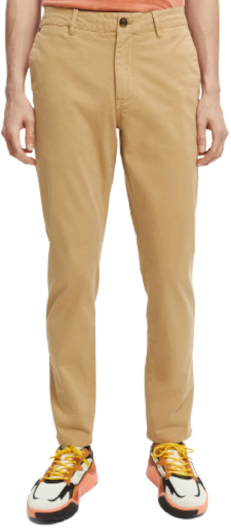 Scotch & Soda Men’s Mott Garment-dyed Organic Cotton Chino