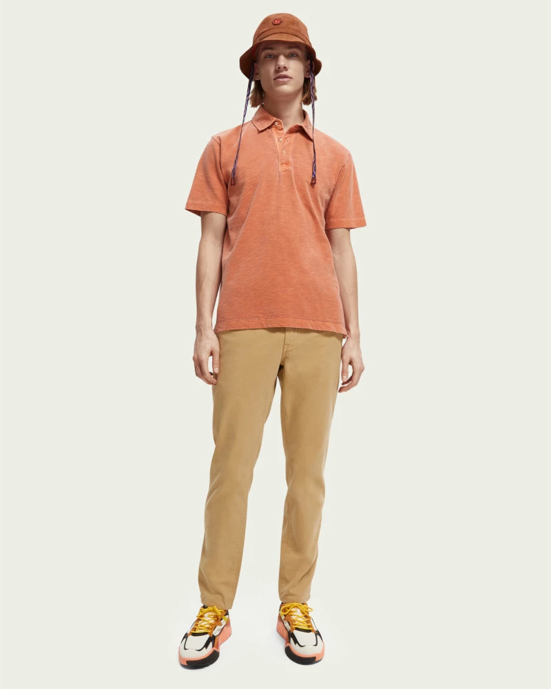 Scotch & Soda Men’s Mott Garment-dyed Organic Cotton Chino