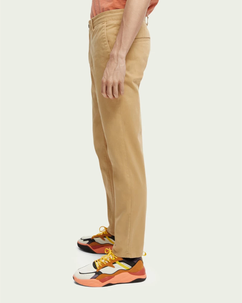 Scotch & Soda Men’s Mott Garment-dyed Organic Cotton Chino