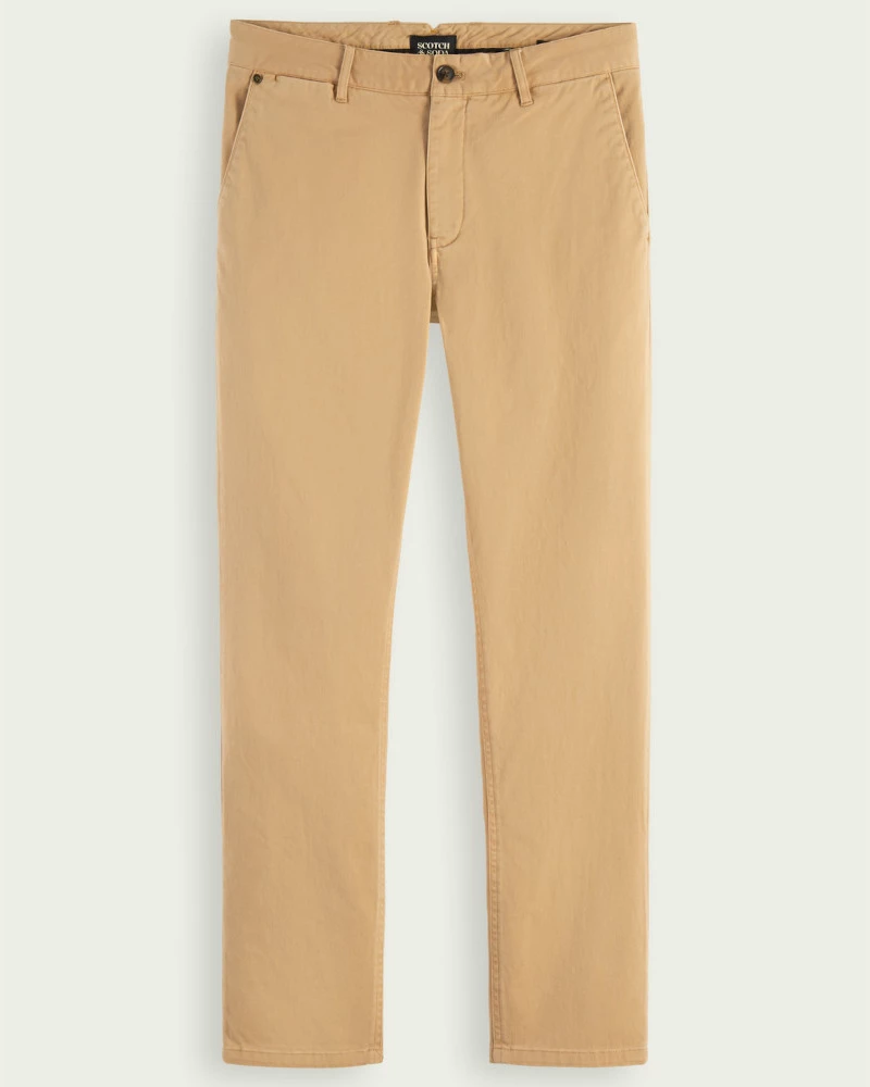Scotch & Soda Men’s Mott Garment-dyed Organic Cotton Chino
