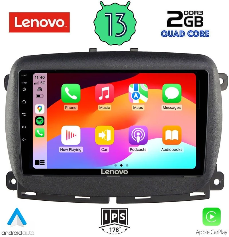 LENOVO LVD 4131_CPA (9inc) MULTIMEDIA TABLET OEM FIAT 500 mod. 2016+gt;