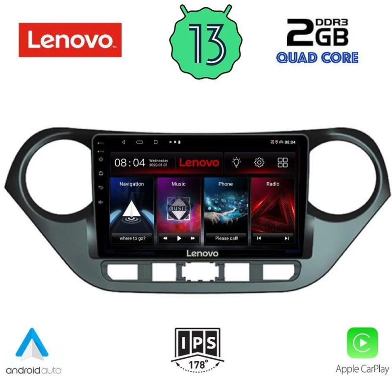 LENOVO LVD 4224_CPA (9inc) MULTIMEDIA TABLET OEM HYUNDAI i10 mod. 2014-2020