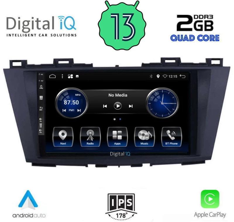 Digital IQ BXH 3371_CPA (9inc) Οθόνη αυτοκινήτου OEM MAZDA 5 mod. 2011+gt;