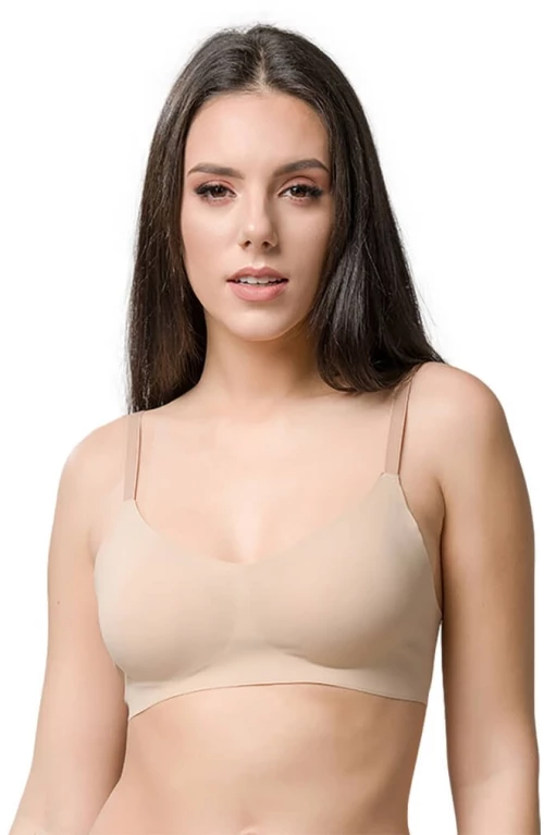 Luna γυναικείο σουτιέν μπέζ everywear wireless sports bra 15100-1