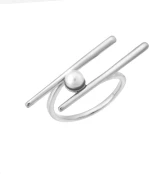 Δαχτυλίδι Senza ασήμι 925, με πέρλα SSR3242SR