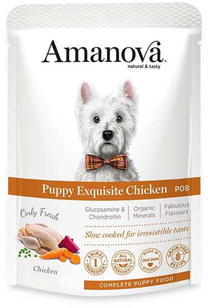 Amanova Puppy Exquisite Chicken Grain Free 100g Φακελάκι