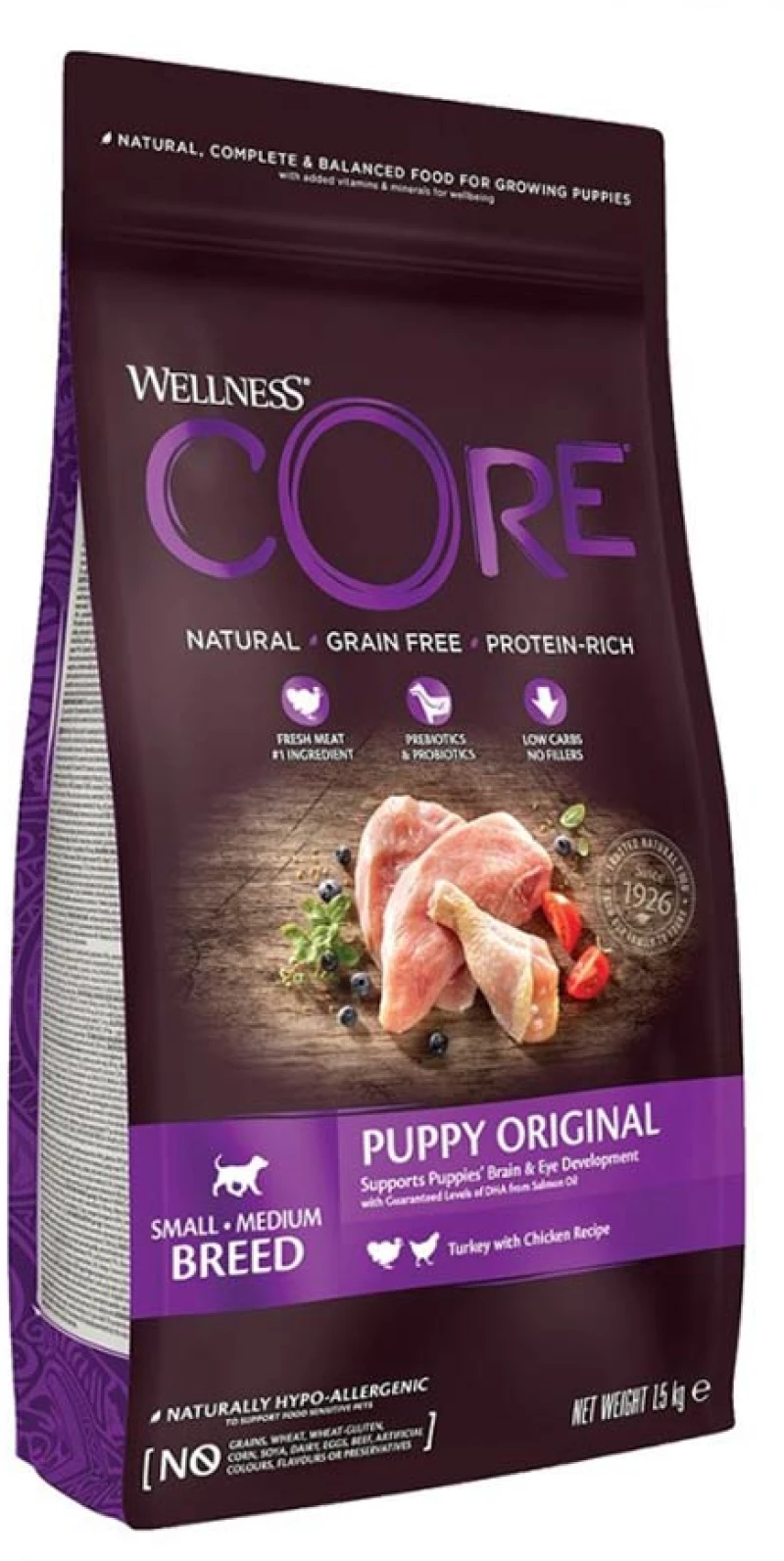 Wellness Core Puppy Original Γαλοπούλα & Κοτόπουλο 1,5kg