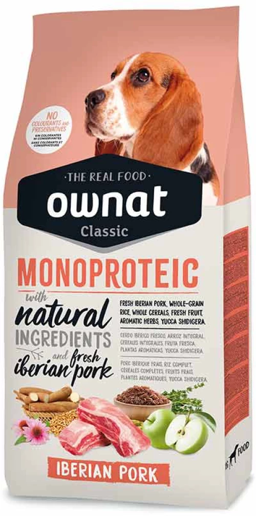 Ownat Classic Dog Μονοπρωτεϊνική με Χοιρινό 12kg