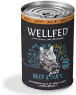 Wellfed Adult Beef and Duck 12 μηνών - 7 ετών 400gr