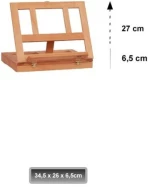 Καβαλέτο Επιτραπέζιο Artix Ξύλινο Με Κουτί 34.5x26x6.5(27)cm PP726